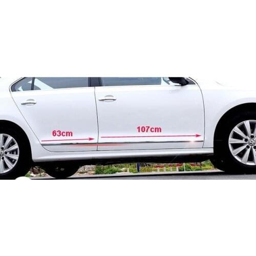 Higher star stainless steel 4pcs side door trim/side door protection strip For volkswagen Jetta/sagitar 2012-2016