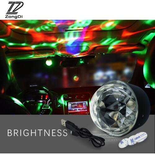 ZD Car LED Atmosphere lamp RGB DJ light For Mitsubishi asx outlander lancer Lada granta vesta Kia rio ceed sportage accessories