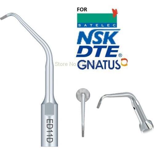2pcs ED11D Ultrasonic Scaler Scaling Tips fit SATELEC NSK GNATUS DTE HU-FREIDY Handpiece Tip Dental Tools