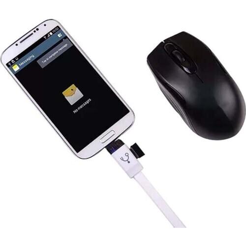 2 in 1 USB Y Splitter Micro USB OTG Cable Wire for Phone Keyboard U Disk Camera