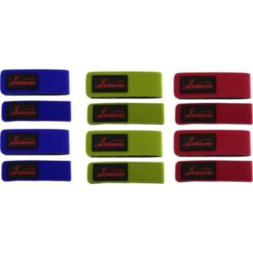 4Pcs Fishing Rod Strap Band Tie Strap Wrapping Band Pack Pole Holder Storage