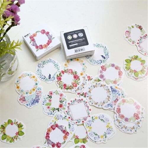 45pcs Colorful Garland Cute Decorative Stickers Scrapbooking Stick Label Diary Bullet Journal Stickers Stationery Album Stickers