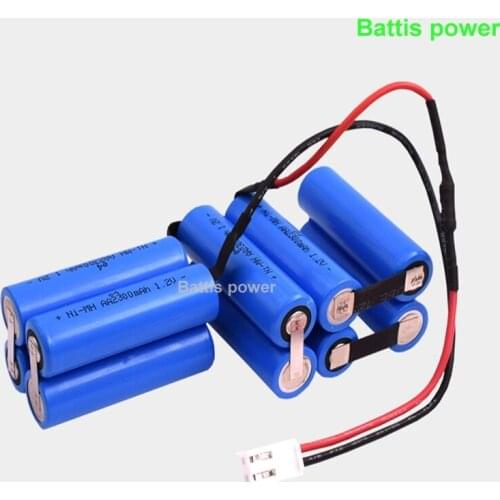 Vacuum cleaner battery 12v 2300mah ni-mh AA battery pack customized nimh for FC6161 FC6162 wireless handheld vacuum cleaner