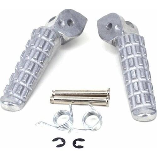 Aluminum Silver Front Footrest Foot Pegs Fit For Ducati Monster 749 795 796 1100 696 2009 2010 2011 2012 2013 2014