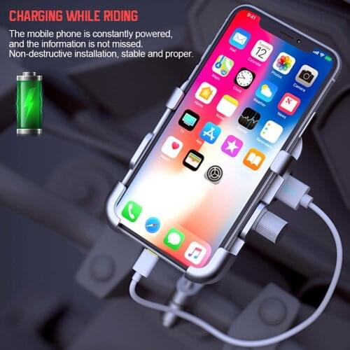 Aluminum alloy Motorcycle Mobile Phone Shock-proof Holder Bracket