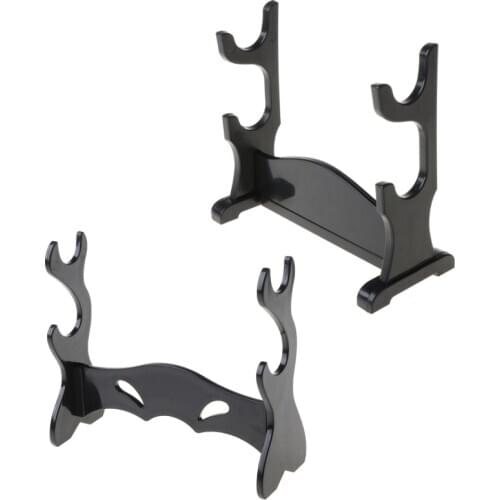 Two Tiers Holder Display Stand / Acrylic Bracket Rack for Cartoon and Comics Show Sword Magic Wand Collection