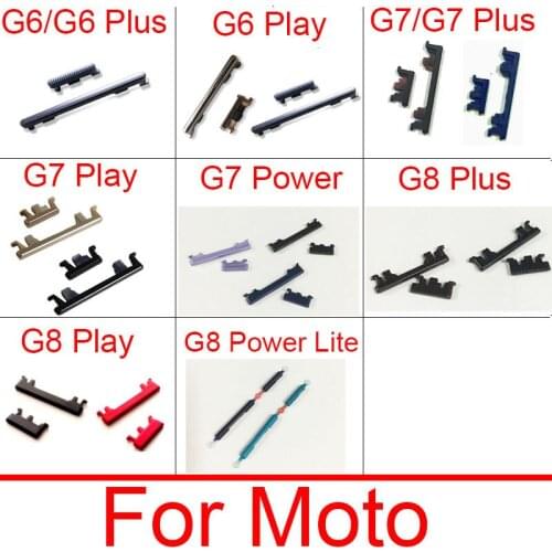 ON OFF Power Button + Volume Up Down Side Key For Motorola Moto G6 G7 G8 Play Plus G8 Power Lite Volume Power Switch Side Button