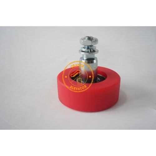 Escalator Handrail Guide Roller With Shaft OD70mm W25mm Bearing 6204-2RS