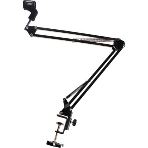 Desktop Microphone Suspension Scissor Arm Microphone Stand Table Mounting Clamp For BM800 Studio Broadcast PN
