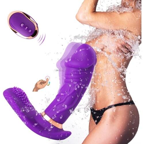 Wearable Vibrator Heating Wireless Remote Control 10 Speeds Vibrating Clitoral Stimulator Panties Vibrating Sex Toys for Women