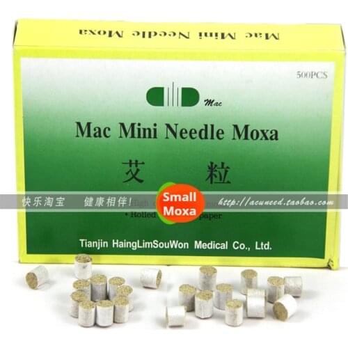 New 500 pieces/box Chinese Traditional moxibustion for warm needles Moxa stick warm needles Pure Moxa stick for Moxibustion