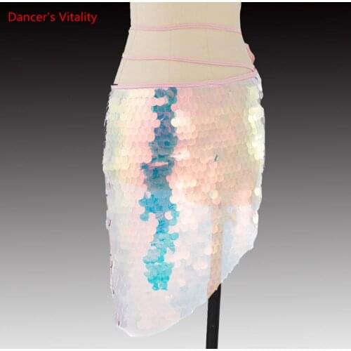 New Womne Belly Dance Hip Scarf Sequins Triangles Wrapping Paper Skirts For Women Short Skirt