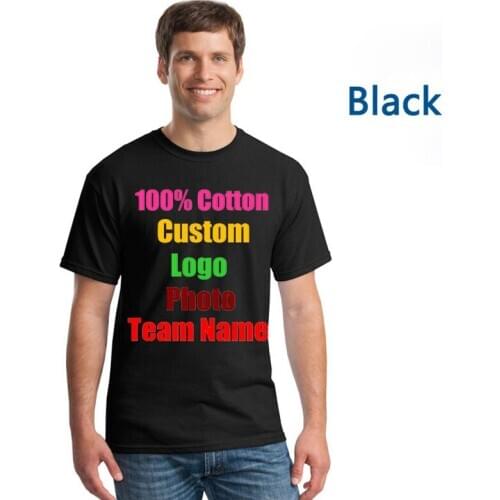Personalized custom metal hologram LOGO cotton men and women loose T-shirt team suit parent-child outfit