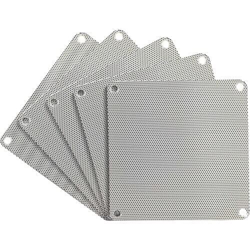 5Pcs 8cm 9cm 12cm 14cm PVC Computer Mesh PVC PC Case Fan Cooler Black White Dust Filter Network Net Case Dustproof Cover