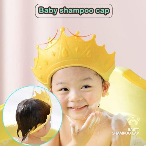 Shower Cap Shower Bathing Protection Cute Adjustable Waterproof Visor Hat For Kids Children M2