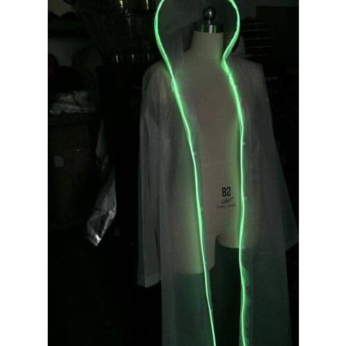 M59 Ballroom dance led costumes luminous glowing raincoat dj EDM party wears stage show dress lighted clothes disco club outfits