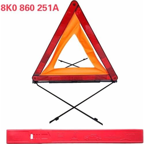8K0860251A for Audi A3 A4 A5 A6 Q3 Q5 Vehicle Warning Triangle Parking Reflective Tripod Danger Warning Sign 8K0 860 251A