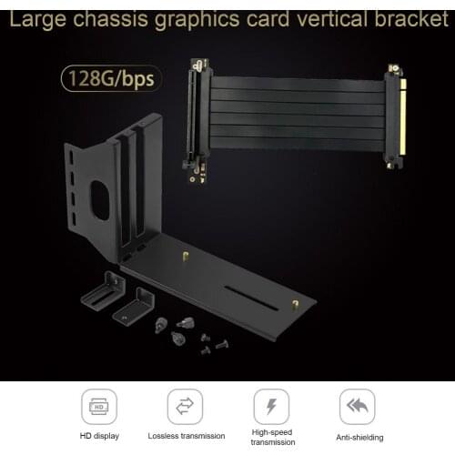 Graphics Card Holder Vertical Stand Desktop Case Video Card Extension Mounting Bracket PCI-E GPU Extension Wire For PC