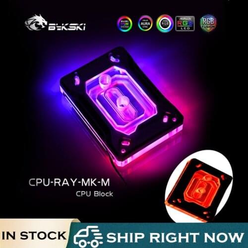 Bykski CPU-RAY-MK-M AMD CPU Water Block Graphic Card Water Cooler For Ryzen threadripper7/5/3/AM4/AM3+/AM3/AM2+/AM2/FM2+/FM2/FM1