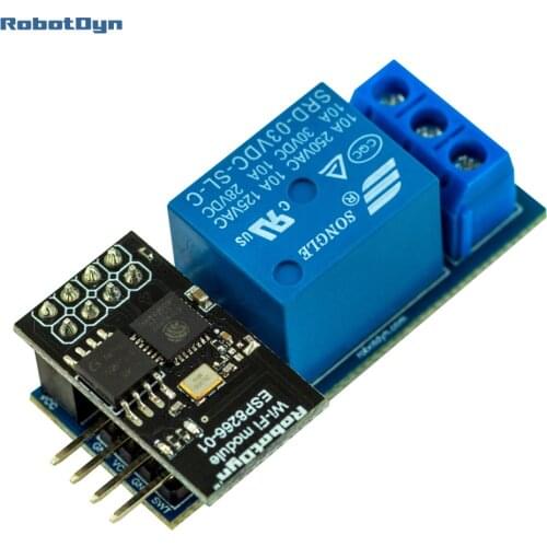 WiFi IoT ESP01 ESP8266 Contact Relay module for AC and DC switching power 10A. For smart home and DIY projects