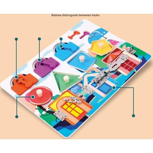 Busy Board for Toddlers Sensory Education Toys Fine Basic Skills