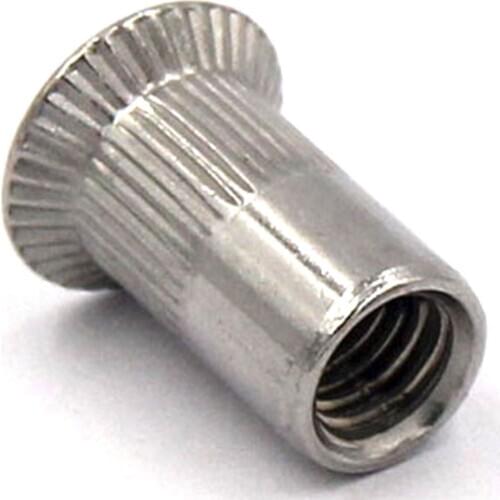 10pcs M5*13 M6*15M6*18 M8*18 304 Stainless Steel Rivnut Countersunk Head Riveted Nuts Insert Nutsert Cap Rivet Nut