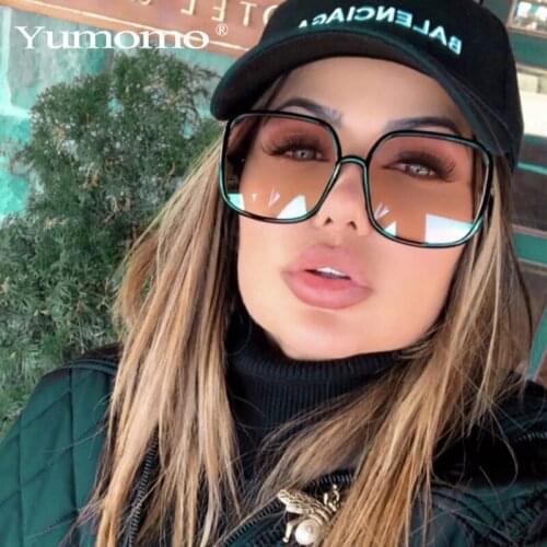 2021 Oversized Square Transparent Anti Blue Light Glasses Unisex Fashion Big Frame Eyewear Female Clear Color Eyeglasses Oculos