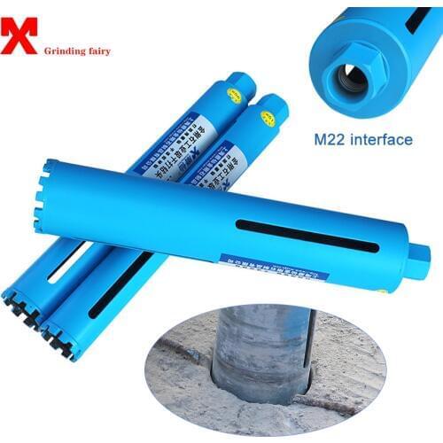 400mm Length Diamond Crown Drill Bit Core Bit For Concrete Air Conditioning Installation Masonry Drilling M22 Interface Hole Saw