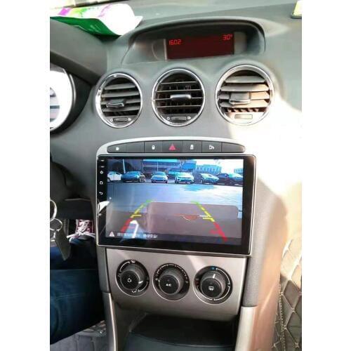 2din car radio gps for Peugeot 308 408 with android 8.1 wifi 4g quad core steering wheel control reversing camera support 2G+32G