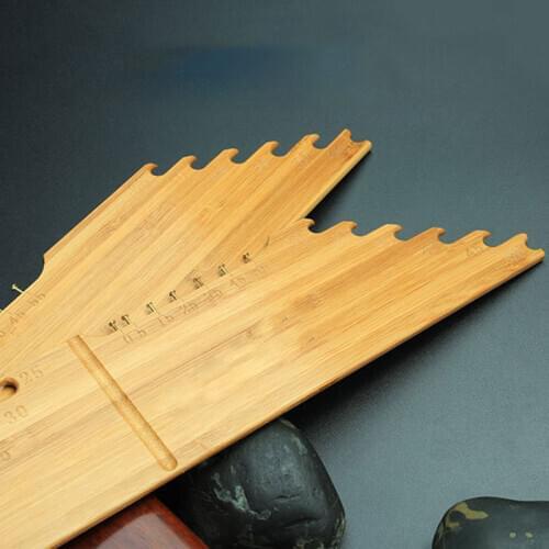 Bamboo Wood Wrapped Wire Fishing Winding Board Fishing Line Board Spool Fishing Line Accessories Sub-Line Ruler Fishing Tools