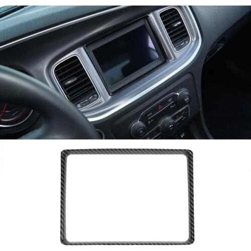 For Dodge Charger 2015 Up Car GPS Navigation Decoration Frame Trim Styling Interior Car Accessories ABS Moldings