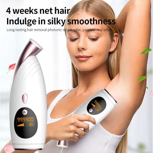 IPL Hair Removal for Women and Men,999,000 Flashes Auto Manual Modes 5 Energy Level Home Use Permanent Hair Removal Painless Hai