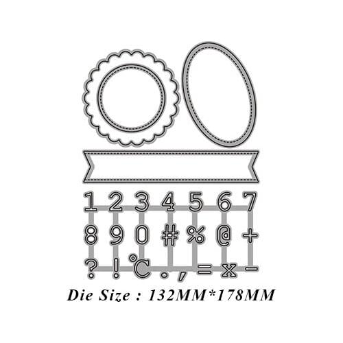 JMCRAFT 2021New 0-9 Symbol And Lrregular Figure #2 Metal Cutting Dies Scrapbook Mold Cutting Mold DIY Crafts Handmade Dies