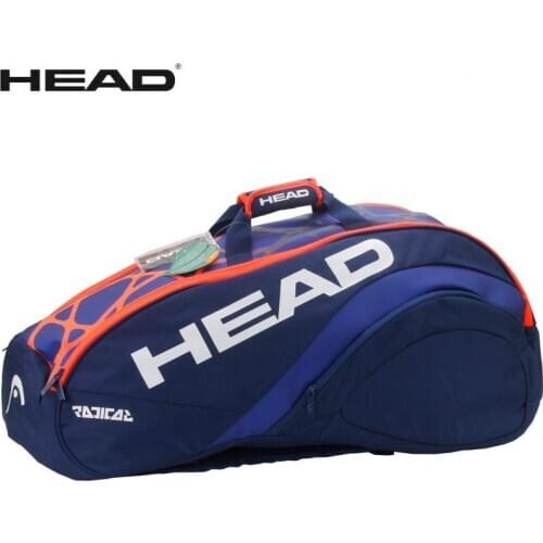 New HEAD Murray tennis bag Racquet Sports backpack indoor sports bags for 6-9 rackets Deporte Raqueta