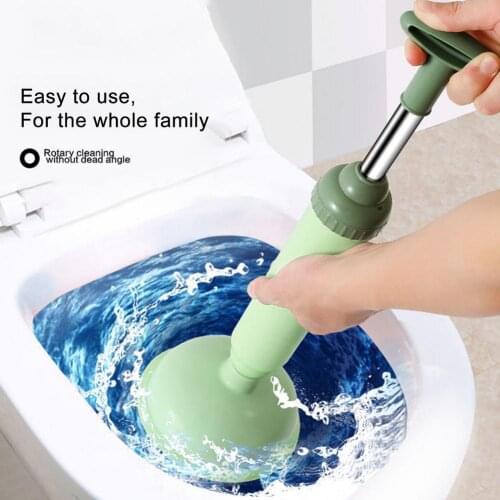 Newest Toilet Plunger High Pressure Pump Anti Clogging Toilet Cleaner for Bathroom Kitchen Sink Drain Shower Tub Cleaning #W0