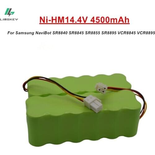 14.4V 4500mAh NI-MH Vacuum Cleaner Rechargeable battery 4.5Ah for Samsung NaviBot SR8840 SR8845 SR8855 SR8895 VCR8845 VCR8895