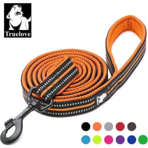 Truelove Soft Mesh Nylon Dog Leash Double Trickness Running Reflective Safe Walking Training Pet Dog Lead Leash Stock 200cm Hot