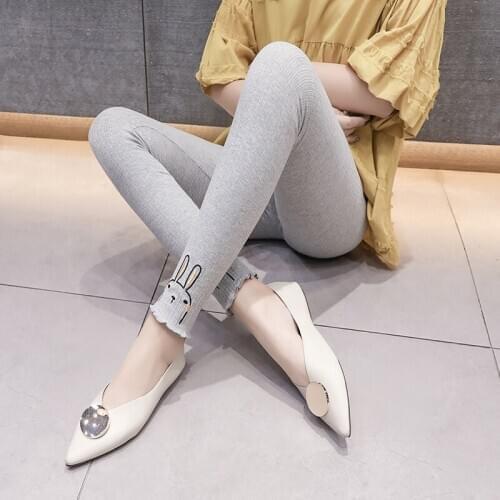 9933# Maternity Pants Spring Autumn Support Abdomen Elastic Waist Pants Maternity Leggings Maternity Trousers
