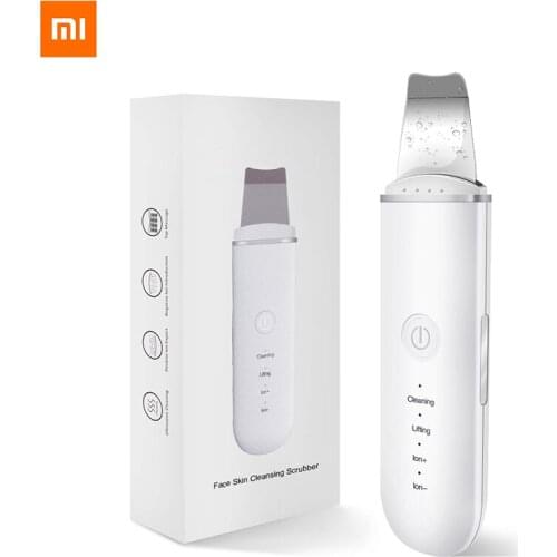 Xiaomi youpin Ultrasonic Skin Scrubber Vibration Face Spatula Blackhead Remover Shovel Clean Cavitation Peeling Facial Lifting