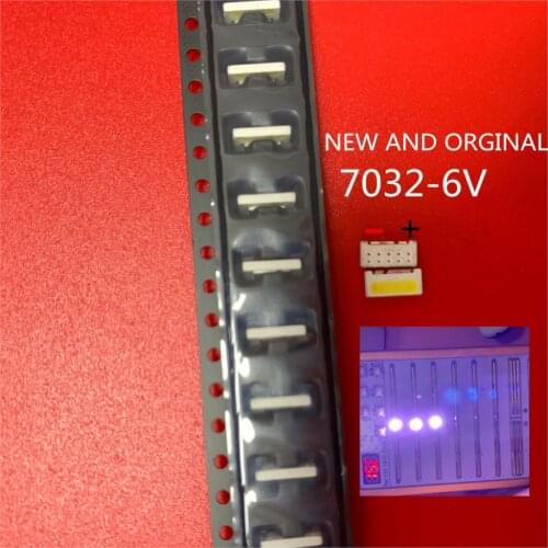 100PCS/Lot Edge SMD SAMSUNG LED 7032 6V 1W 160mA Cool White High Power For TV Backlight LUMENS