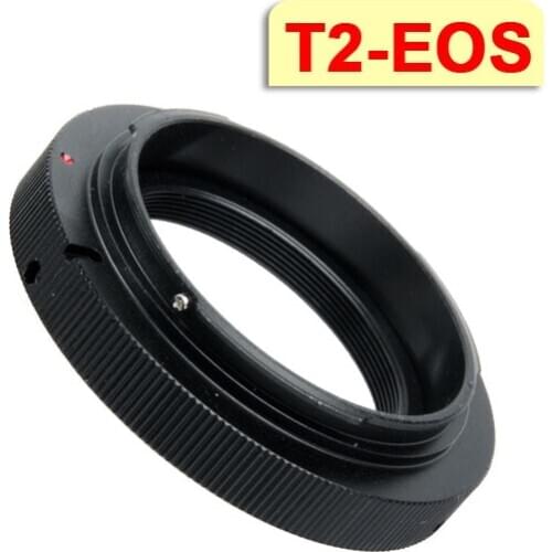 T2 T Mount to For Canon EOS T2-EOS Ring lens Adapter 5D 7D 50D 60D 550D 500D 600D 700D 1000D 1200D T5i T4i T3i T2i T1i