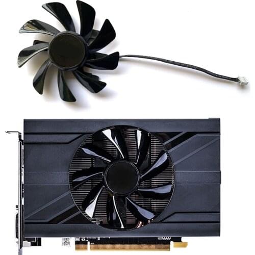 T129215SU 4PIN RX 570 470D GPU Cooler Video Card Fan For Radeon sapphire RX470D RX570 ITX graphics Card Cooling System As