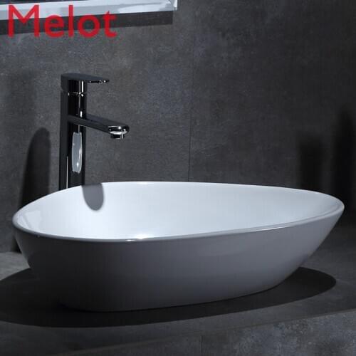 Ceramic triangle washstand basin washbasin basin modern minimalist personality creative art basin washbasin