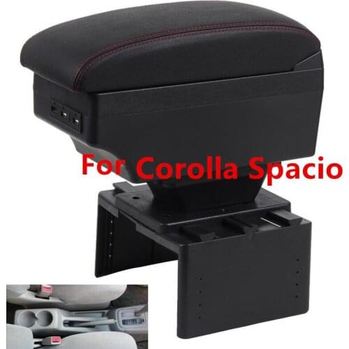 For Toyota Corolla Spacio Armrest Box Universal Car Central Armrest Storage Box modification accessories