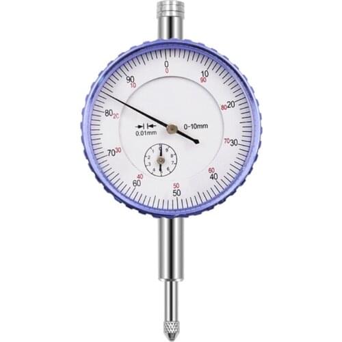 High-precision Pointer Industrial Dial Indicator 0-10 mm Stable Performance Table with Lug Back Measurement Dial Gauge