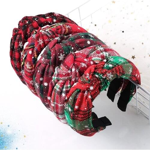 1Pcs Headband for Girls Retro Cute Snow Headdress Headband Girl Hair Accessories 2020 New Hot Christmas Headbands Winter