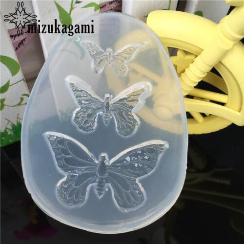 1pcs UV Resin Jewelry Liquid Silicone Mold Animal Butterfly Resin Charms Molds For DIY Intersperse Decorate Making Molds