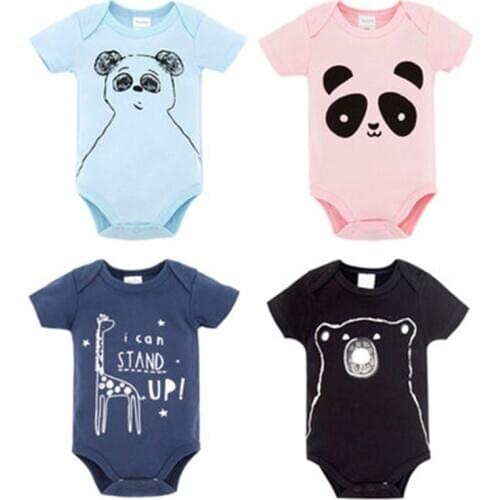 100% Cotton Summer Short Sleeved Jumpsuit For 2019 Newborn Romper Character Baby Boy Girl Clothes Baby Rompers Summer