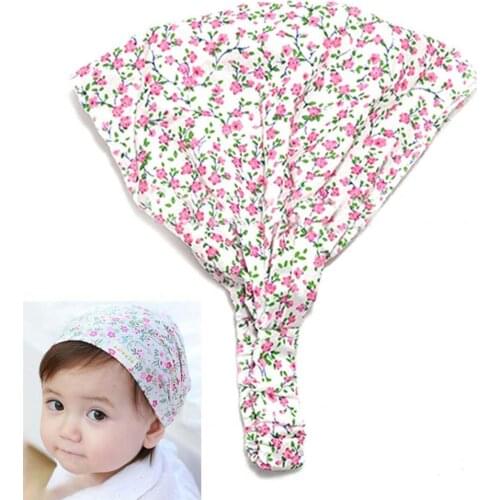2021 New Headband Colorful Elastic Belt Floral Print Baby Elastic Headband for Kindergarten