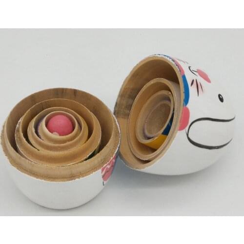 4" 5pcs Matryoshka Russian Nesting Dolls Stacking Toys Decoration Gift